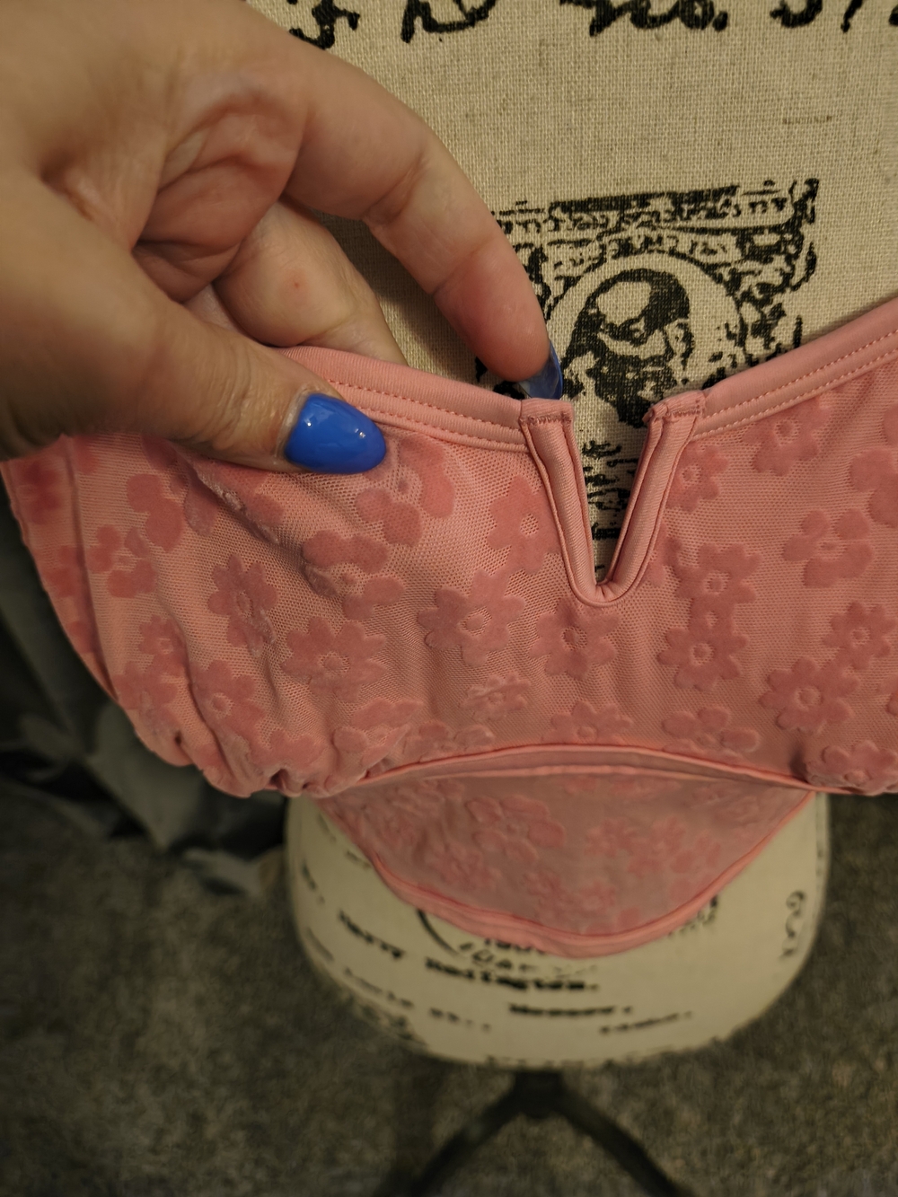 PINK Victoria's Secret Pink Floral Bralette - Picture 2 of 5